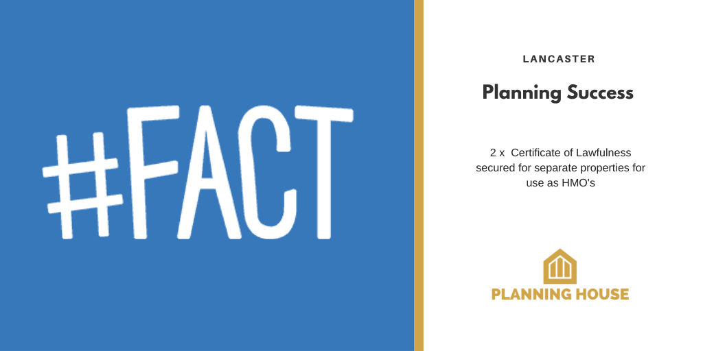 Planning Success – Certificate of Lawfulness for HMO’s