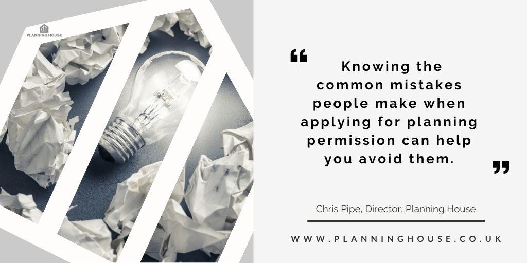 Common mistakes made when applying for planning permission